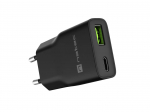 Natec Ribera USB Charger Gan Slim USB 1X USB-A + 1X USB-C 20W | NUC-2377