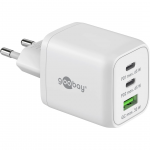Goobay 65 W USB-C PD GaN Multiport Fast Charger Nano, White