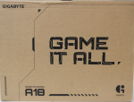 SALE OUT. Gigabyte GAMING A18 3VHK3EEC94SH 18" WQXGA AMD Ryzen 7 260/16GB/1TB/RTX 5060/Win11 Home/ENG kbd/2Y Warranty