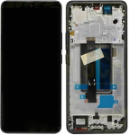 Ekranas tinkantis Xiaomi Redmi Note 13 Pro+ 5G su lietimui jautriu stikliuku ir rėmeliu Midnight Black (service pack)