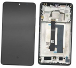 Ekranas tinkantis Xiaomi Poco X6 Pro 5G su lietimui jautriu stikliuku ir rėmeliu Black (service pack)