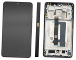 Ekranas tinkantis Xiaomi Poco X6 Pro 5G su lietimui jautriu stikliuku ir rėmeliu Yellow (service pack)