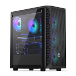 Case|ENDORFY|Signum 300 ARGB|MidiTower|Case product features Transparent panel|Not included|ATX|MicroATX|MiniITX|Colour Blac