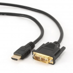 Gembird | HDMI to DVI cable (Single Link) | HDMI 19pin male | DVI 18+1pin male | HDMI to DVI-D | 0.5 m