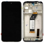 Ekranas tinkantis Xiaomi Redmi 10 2021 su lietimui jautriu stikliuku ir rėmeliu Black