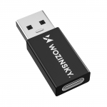 Adapteris Wozinsky (WAAC-01) i&scaron; USB į USB-C juodas
