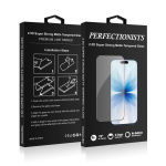 LCD apsauginis stikliukas iPhone 17 Pro Max juodas Perfectionists 2.5D Super Strong Matte Tempered Glass Apple, PREKĘ TURIME VIE