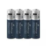 BATTERY RECH. LI-ION AA 1.5V/1400MAH 4P MRBAT161 MEDIARANGE