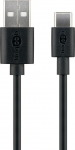 Goobay 59122 USB 2.0 cable (USB-C&trade; to USB A), black | Goobay | USB-C to USB-A