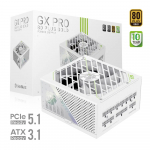 Gamemax Power Supply, 80 PLUS, Gold | GX PRO 1050G WH | 1050 W