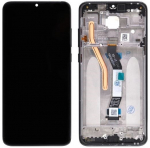 Ekranas tinkantis Xiaomi Redmi Note 8 Pro su lietimui jautriu stikliuku ir rėmeliu Grey