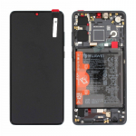 Ekranas tinkantis Huawei P30 (new version 2021) su lietimui jautriu stikliuku ir rėmeliu ir baterija Black (service pack)