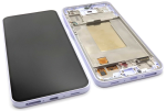 Ekranas tinkantis Samsung A376 A37 5G su lietimui jautriu stikliuku ir rėmeliu Lavender (service pack)
