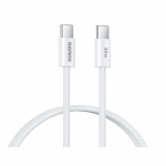 USB kabelis Remax RC-C010 USB-C to USB-C 30W 1.0m baltas