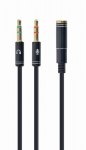 CABLE AUDIO 3.5MM SOCKET TO/2X3.5MM PLUG CCA-418M GEMBIRD