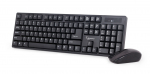 Gembird | Keyboard and mouse | KBS-W-01 | Keyboard and Mouse Set | Wireless | Mouse included | Batteries included | US | Black