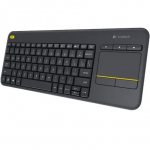 Logitech | K400 Plus | Keyboard with Trackpad | Wireless | US | Black