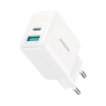 Įkroviklis Joyroom JR-TCF21 20W USB-C/USB-A baltas