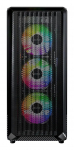 Case|MONTECH|X5|MidiTower|Case product features Transparent panel|Not included|Colour Black|X5(B)