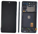 Ekranas tinkantis Samsung G780/G781 S20 FE su lietimui jautriu stikliuku ir rėmeliu Cloud Navy (service pack)