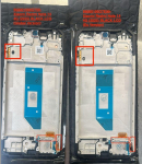 Ekranas tinkantis Xiaomi Redmi Note 14 4G (Europe) su lietimui jautriu stikliuku ir rėmeliu Midnight Black (service pack)