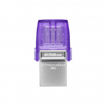 Kingston | DataTraveler | DT Micro Duo 3C | 256 GB | USB Type-C and Type-A | Purple