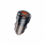 Automobilinis įkroviklis Remax RCC360 75W USB-C/USB-A juodas