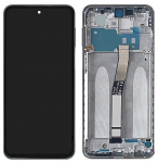 Ekranas tinkantis Xiaomi Redmi Note 9 Pro/Note 9S su lietimui jautriu stikliuku ir rėmeliu Grey