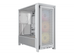 Corsair PC Case | Frame 4000D RS ARGB Modular | White | Mid-Tower