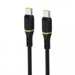 USB kabelis Dudao L25C USB-C to USB-C 60W 1.0m juodas