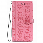 Dėklas Cat-Dog Samsung A145 A14 4G/A146 A14 5G rožinis