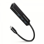 Adapteris Type-C į LAN RJ45, 3xUSB3.0 Axagon HMC-GL3A