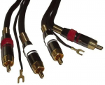 Laidas 2xRCA - 2xRCA su valdymu 5m