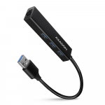 I/O HUB USB3.2 3PORT GLAN/0.2M HMA-GL3A AXAGON