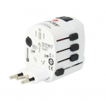 Kelioninis tinklo adapteris 230V 7A PRO ki&scaron;tukai AU/CN/UK/US/IT - lizdas EU SKROSS