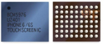 Mikroschema IC iPhone 5G/5S/5C/6/6 Plus/SE/iPad Air/iPad Air 2 sensorikos U12/U2401/U6600/U6650/U4100/U4150/U4301 (BCM5976) balt