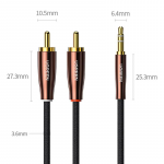Kabelis 2xRCA - 3.5mm UGREEN 2m