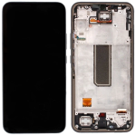 Ekranas tinkantis Samsung A346 A34 5G 2023 su lietimui jautriu stikliuku ir rėmeliu Graphite (used Grade A)