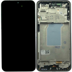 Ekranas tinkantis Samsung A266 A26 5G su lietimui jautriu stikliuku ir rėmeliu Black (service pack)