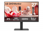LG | 27BA54QB-B | 27 " | IPS | QHD | 16:9 | 75 Hz | 5 ms | 2560 x 1440 pixels | 350 cd/m&sup2; | HDMI ports quantity 2