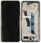 Ekranas tinkantis Xiaomi Poco M8 5G su lietimui jautriu stikliuku ir rėmeliu Black (service pack)