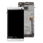 Ekranas tinkantis HTC One Mini su lietimui jautriu stikliuku ir rėmeliu White (used Grade C)