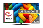 TV Set|LG|75"|4K/Smart|3840x2160|Wireless LAN|Bluetooth|webOS|Black|75NANO81A3A