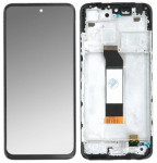 Ekranas tinkantis Xiaomi Redmi Note 10 5G/Redmi Note 10T 5G/Poco M3 Pro 5G su lietimui jautriu stikliuku ir rėmeliu Black
