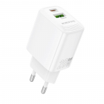 Įkroviklis Borofone BN27 20W USB-C/USB-A baltas