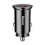 Automobilinis įkroviklis Baseus Circular Plastic 30W USB-C/USB-A juodas CCALL-YS01