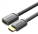 CABLE HDMI MALE/FEMALE 4K/0.5M BLACK AHCBD VENTION