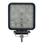 LED žibintas, kvadratinis 48W, 16x3W flood