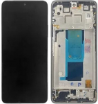Ekranas tinkantis Xiaomi Redmi Note 11 Pro+ 5G su lietimui jautriu stikliuku ir rėmeliu Graphite Grey OLED