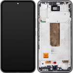 Ekranas tinkantis Samsung A546 A54 5G 2023 su lietimui jautriu stikliuku ir rėmeliu Graphite (assembled service pack)